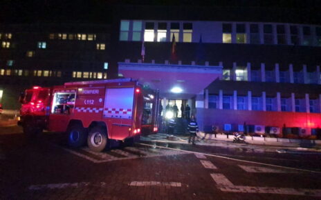 Un incendiu puternic a avut loc la Spitalul Judetean din Suceava