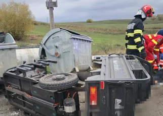 Accident fatal în Botoșani: mama decedată, tatăl și fiul în stare critică