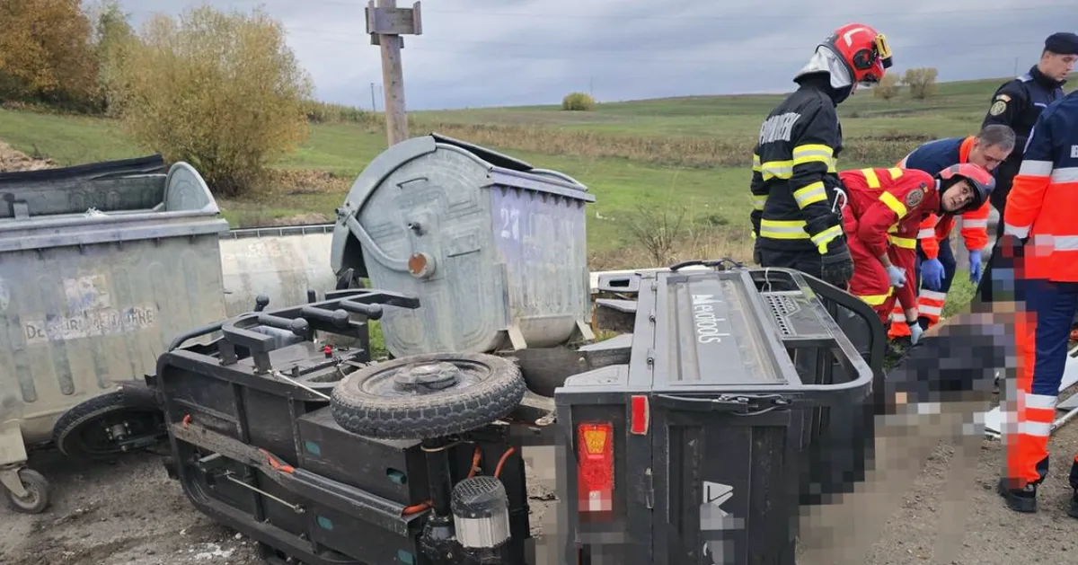 Accident fatal în Botoșani: mama decedată, tatăl și fiul în stare critică