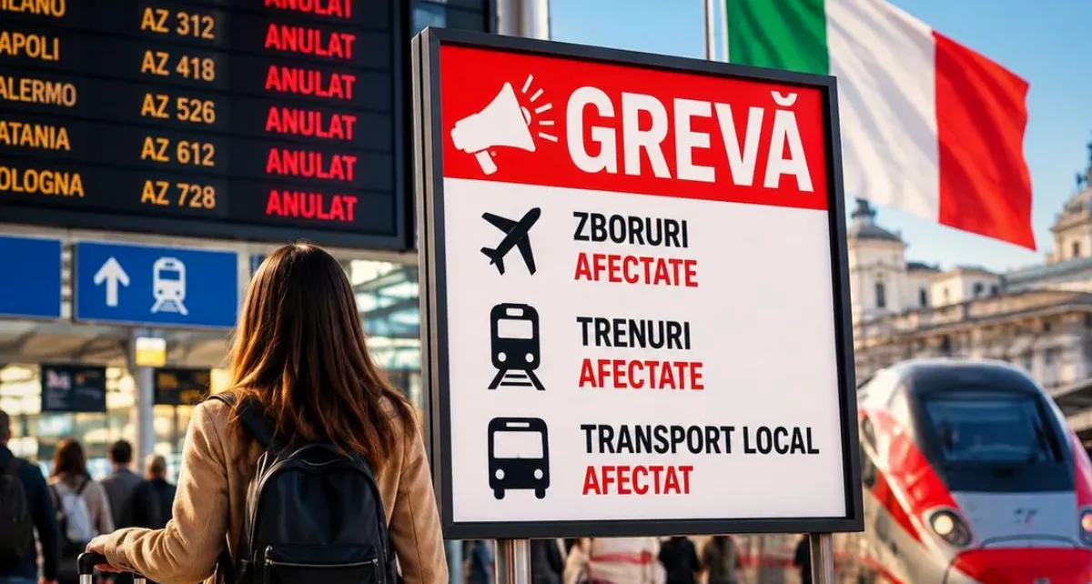 Grevă în Italia afectează transportul, educația și sănătatea / 30 octombrie 2026