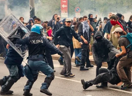 Violenţe în Paris pe timpul nopţii, după o zi de proteste în mare parte paşnice